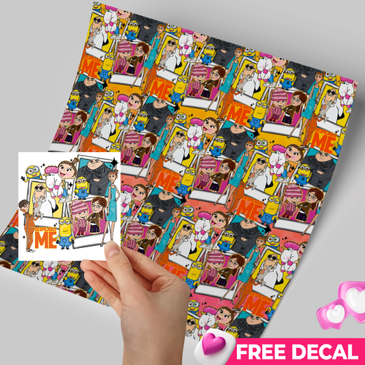 Printed Vinyl Sheet 12x12 " Permanent Vinyl - MM