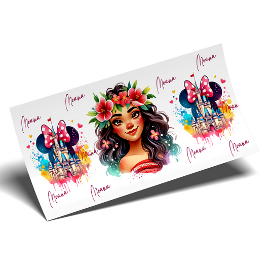 Cup Wrap Sticker - UV DTF Moana