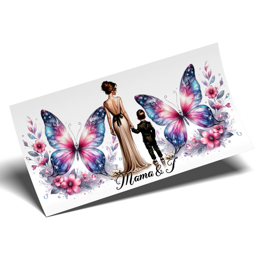 Cup Wrap Stickers UV DTF - Mom and i