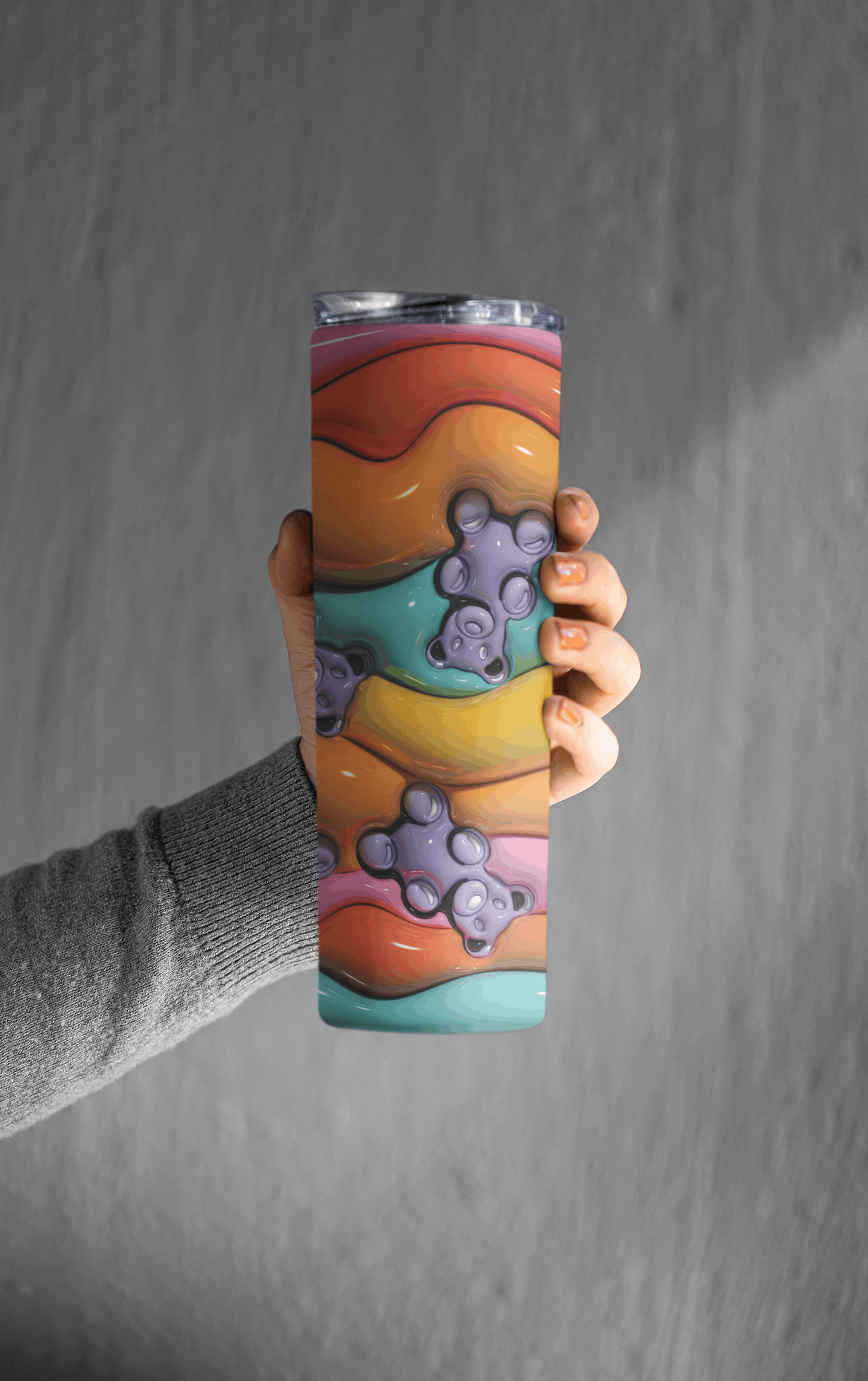 3D - Gummy Bears Straight 20oz Tumbler wrap Vinyl