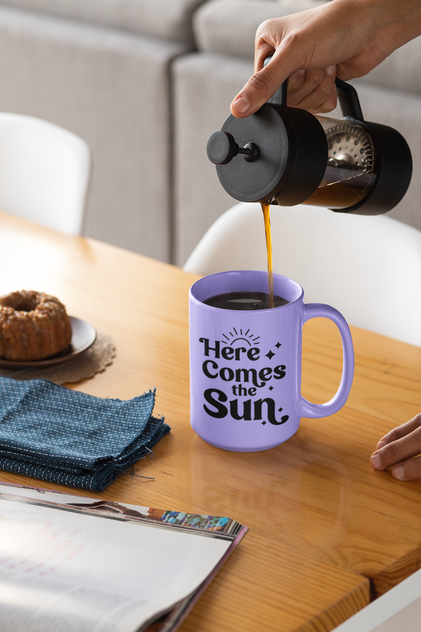 UV DTF STICKER - Here comes the sun