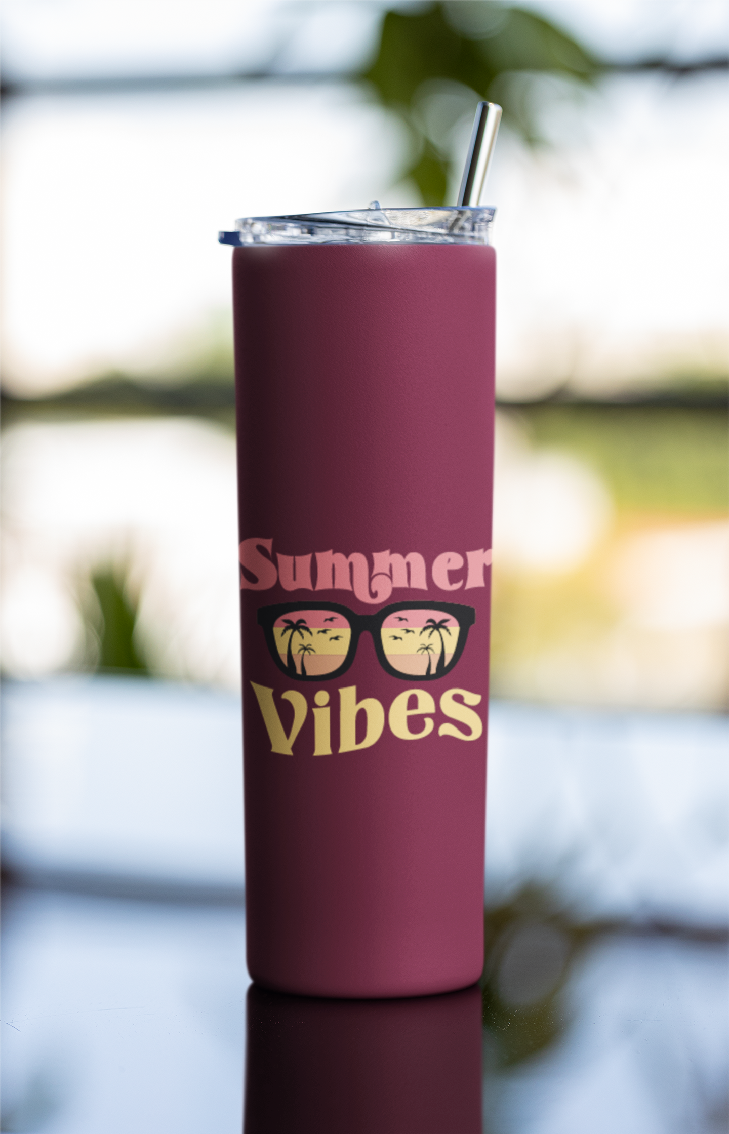 UV DTF STICKER - Summer Vibes Yellow glasses