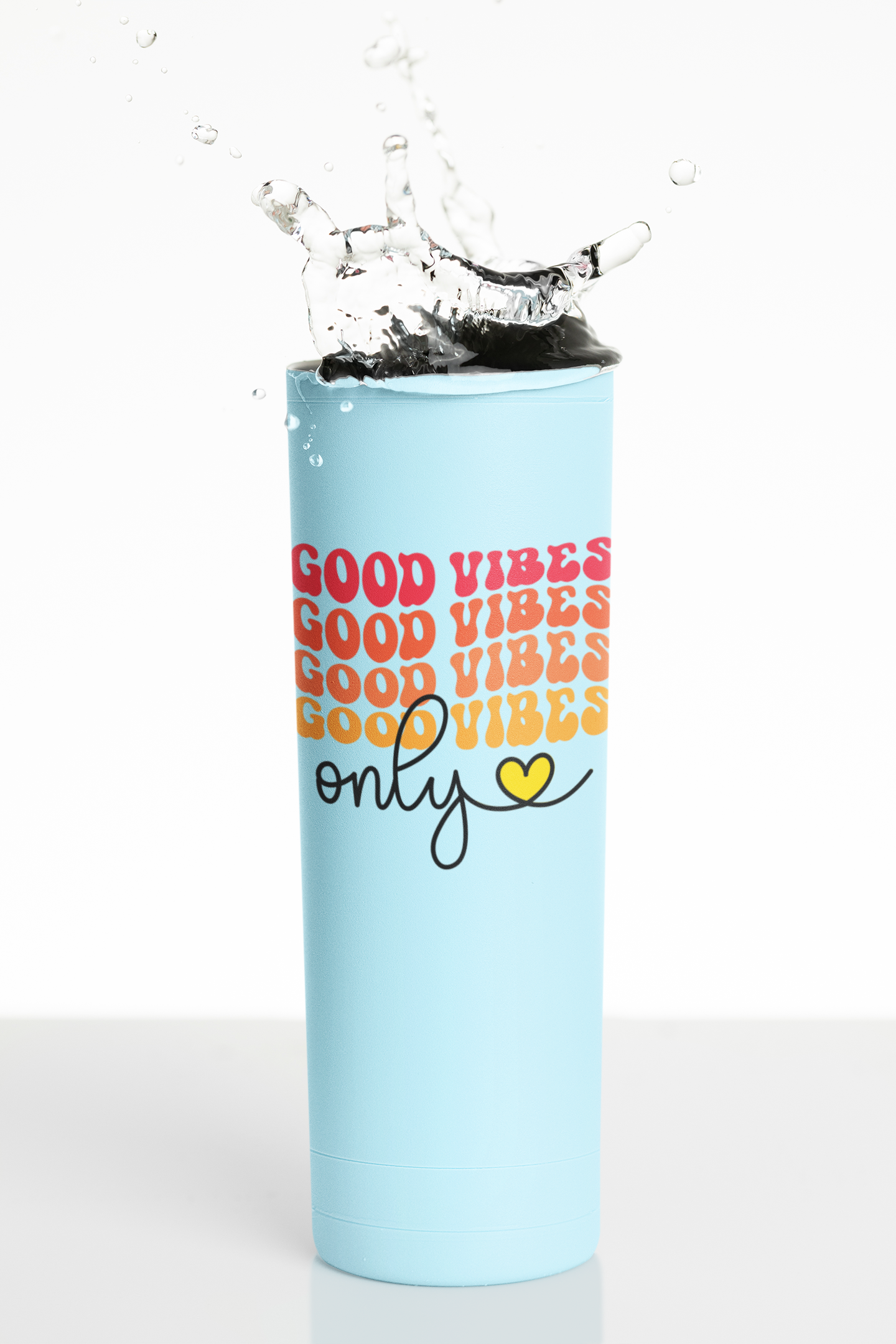 UV DTF STICKER - Good Vibes Only Lettering