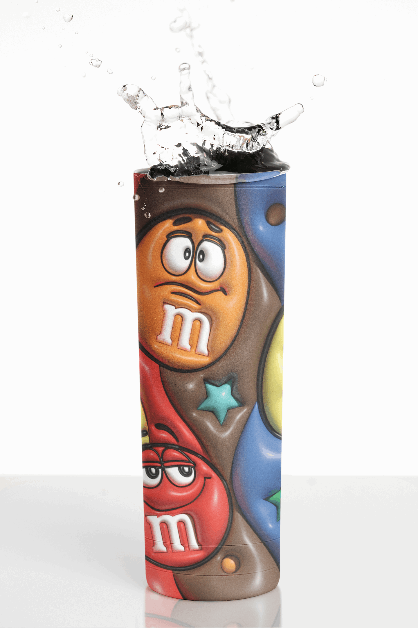 3D - M&M Chocolate Straight 20oz Tumbler wrap Vinyl