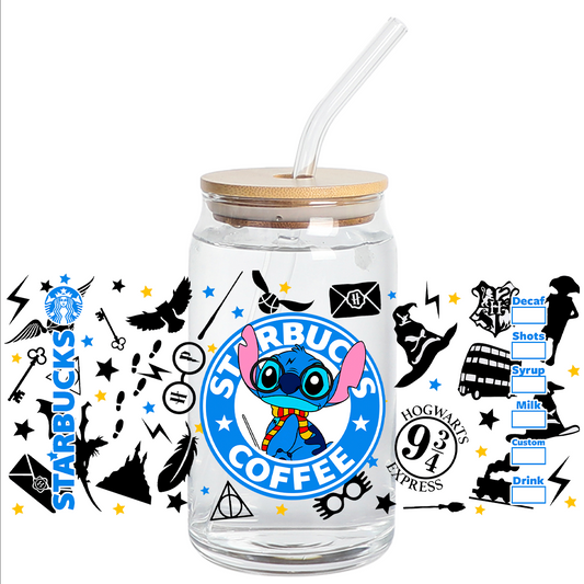 Cup Wrap Stickers UV DTF - Stitchy Brujito nuevo libbey cup Wrap