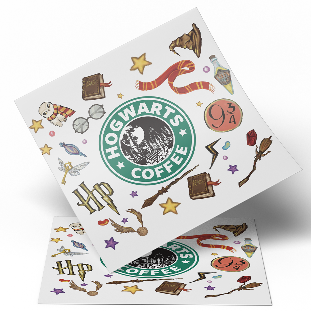 UV DTF WRAP - Brujo Coffee 9.5x10 inches - stickers