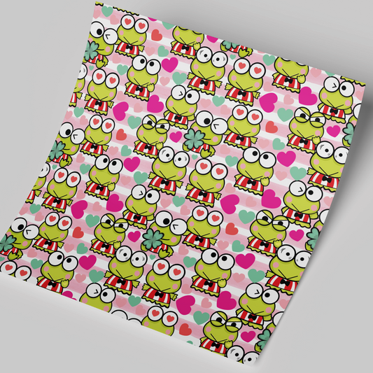 12x12" Permanent Printed Vinyl - Keroppi