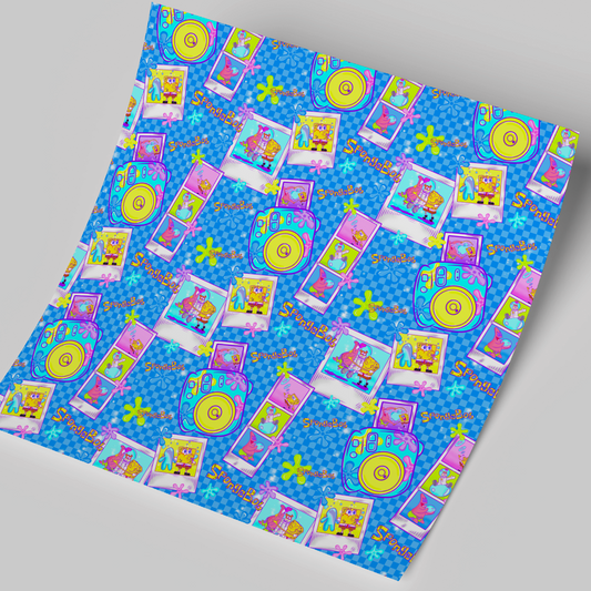 High-Quality Printed Adhesive Vinyl – Permanent Finish 12x12" Beach friends camera / Free Uvdtd decal