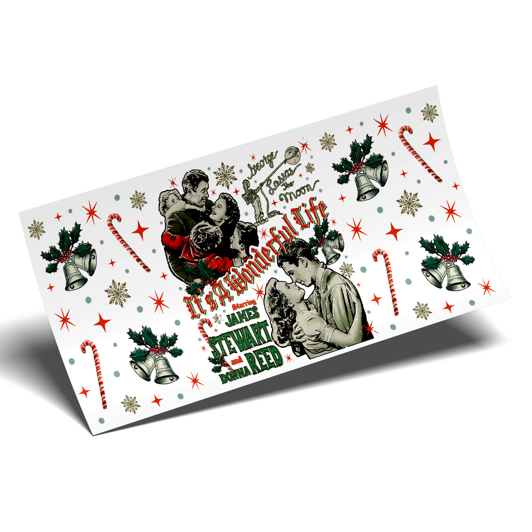 UV DTF Cup Wrap - It's a wonderful time James steward