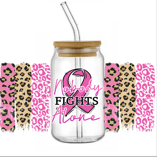 UV DTF Stickers Wraps - Cancer fighters Libbey cup Wrap