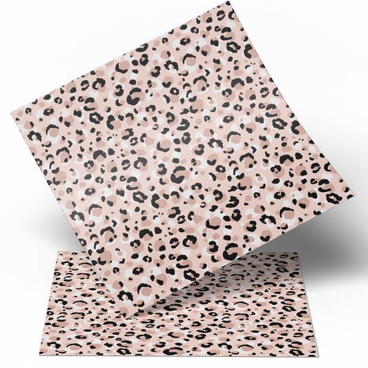 White Black Nude Animal Print Printed 12x12 " Permanent Vinyl