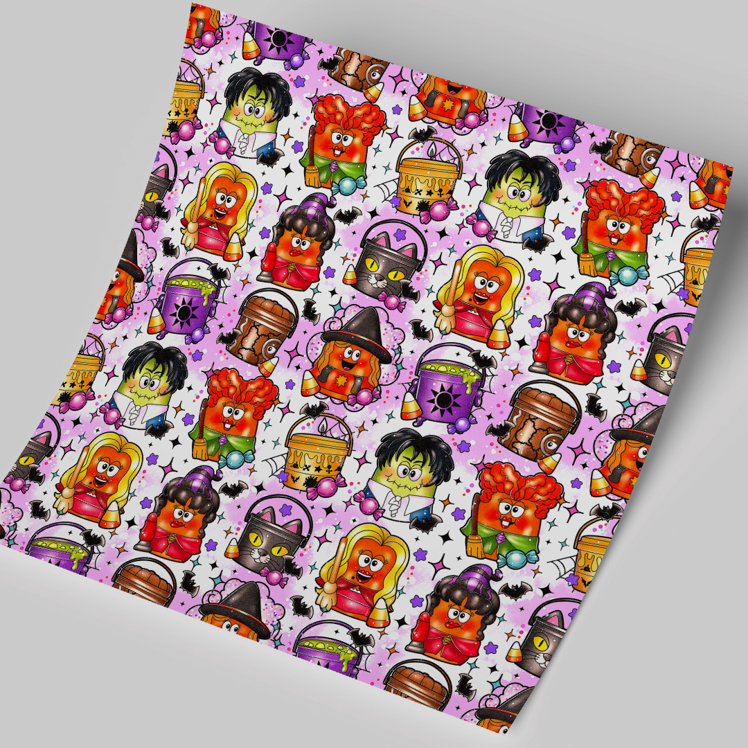 12x12 inches Witches Nuggets Patterned Vinyl