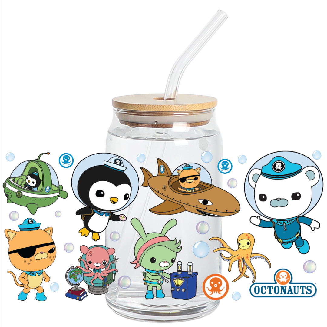 Cup Wrap Sticker - UV DTF Stickers Wrap - Octonauts