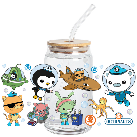 Cup Wrap Sticker - UV DTF Stickers Wrap - Octonauts