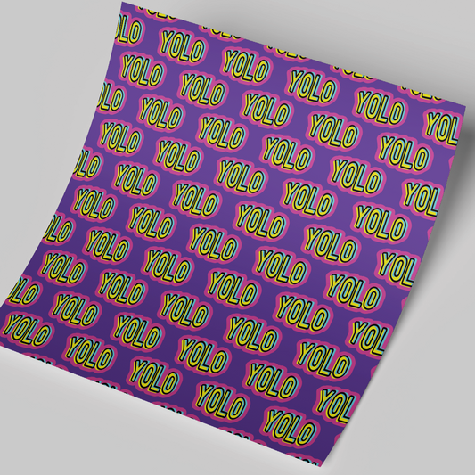 12x12" Permanent Printed Vinyl - Yolo