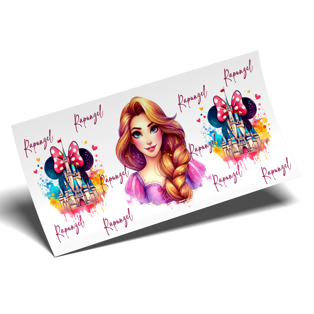 Cup Wrap Sticker - UV DTF Rapunzel castle