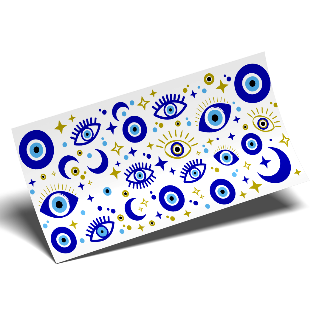 Cup Wrap Sticker - UV DTF transfer the new Turkishh eyes