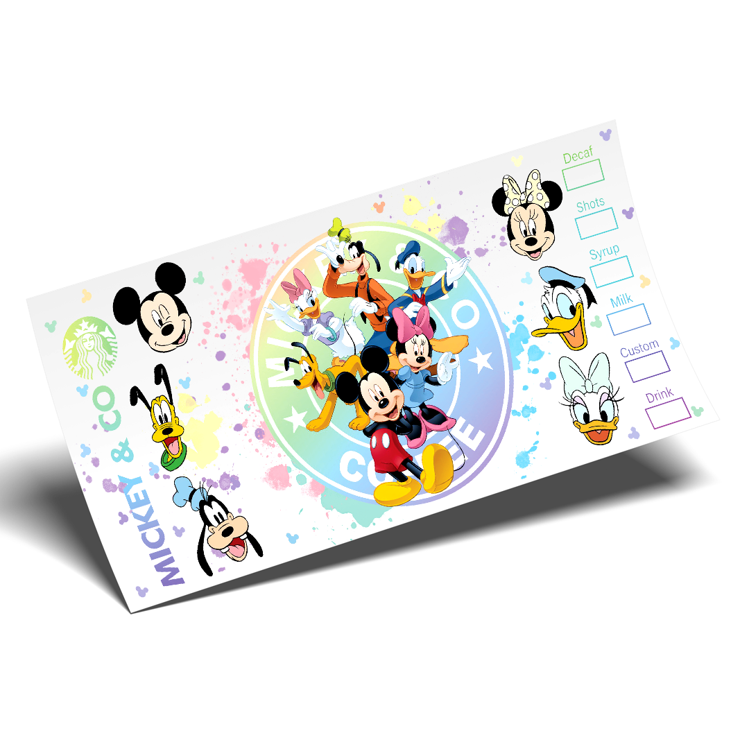 Cup Wrap Stickers UV DTF - Painting With Friends Glass Can Wrap 16 oz