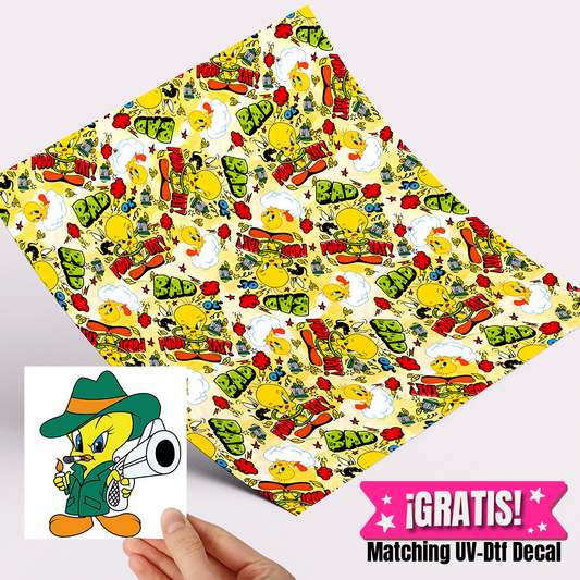 High-Quality Printed Adhesive Vinyl – Permanent Finish 12x12" Piolin / Free Uvdtd decal