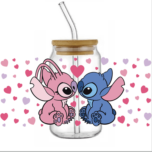 UV DTF - kisses Stitchy libbey cup Wrap