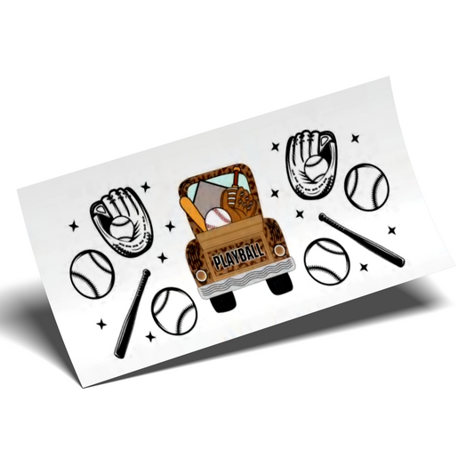 Cup Wrap Sticker - UV DTF Stickers Wrap - Playball