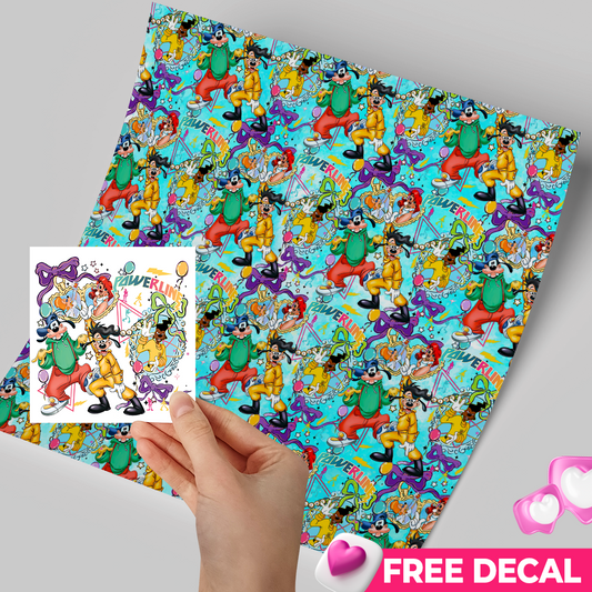 Printed Vinyl Sheet 12x12 " Permanent Vinyl - Powerline G