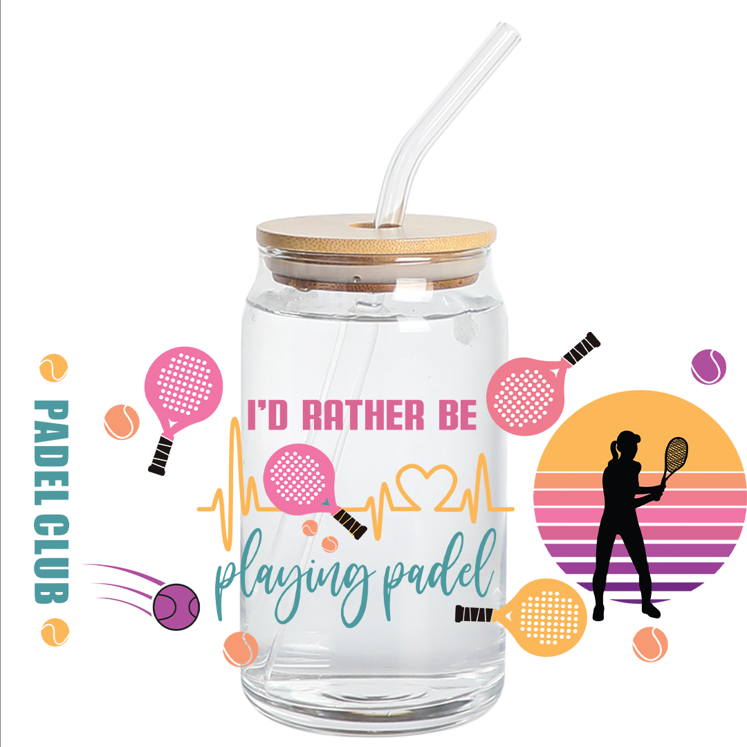 Cup Wrap UV DTF Stickers Wrap - Padel cup Wrap