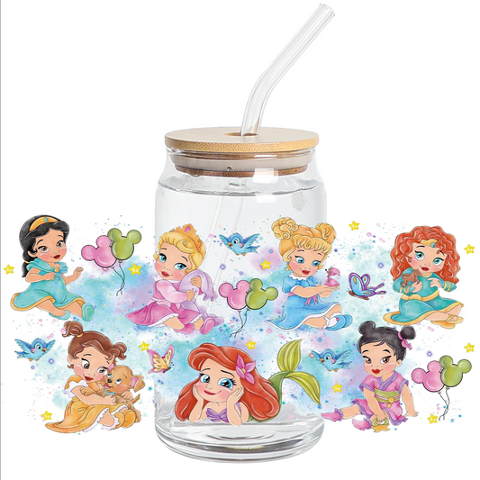 Cup Wrap Uv Dtf Sticker - Little Princess Libbey cup Wrap