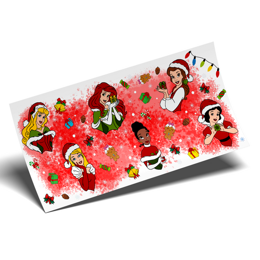 Cup Wrap Sticker - UV DTF transfer Princess friends