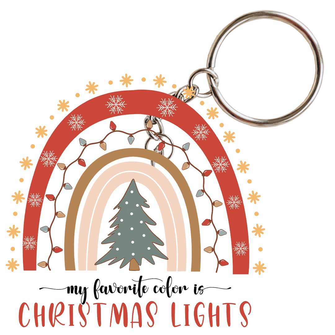 DIY - Rainbow Christmas Acrylic Tags Ornament set