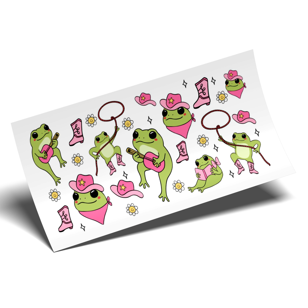 Cup Wrap Stickers UV DTF - Sana sana Colita de rana