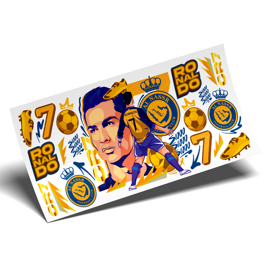 UV DTF Cup Wrap - Ronaldo El bicho