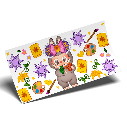 UV DTF Wrap Stickers - Labubu Rapunzel Magic
