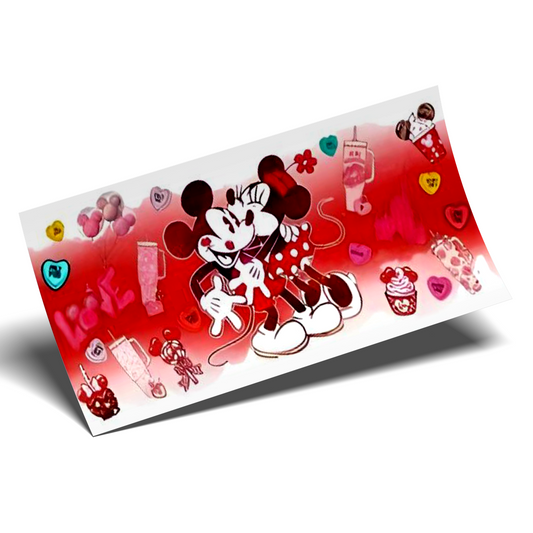 Cup Wrap Sticker - UV DTF Xoxo Mickey only you candies