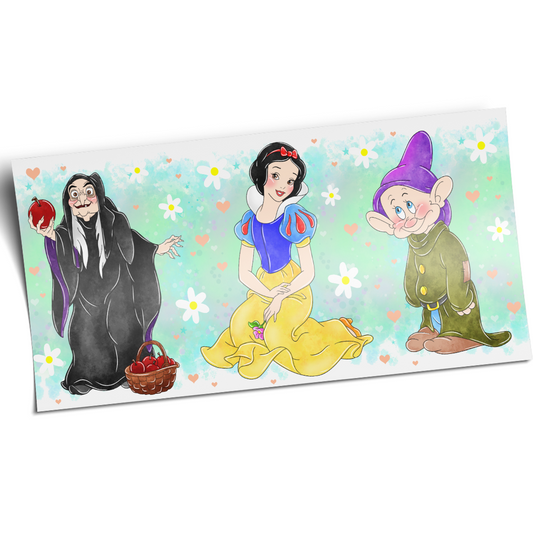 UV DTF Stickers Wrap - The Witch The Princess The Dwarf