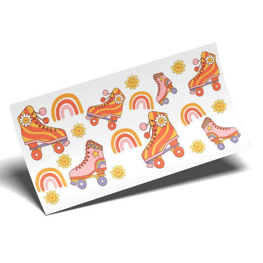 Cup Wrap Sticker - UV DTF Groove roller skates