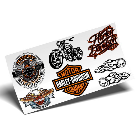 Cup Wrap Sticker UV DTF - Harley Davidson