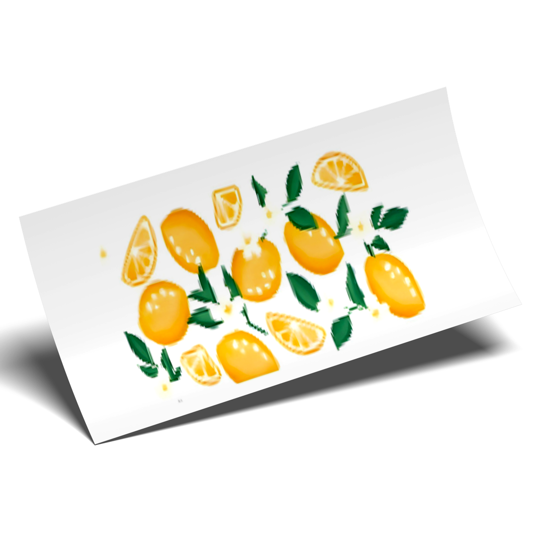 Cup Wrap Sticker - UV DTF Lemon