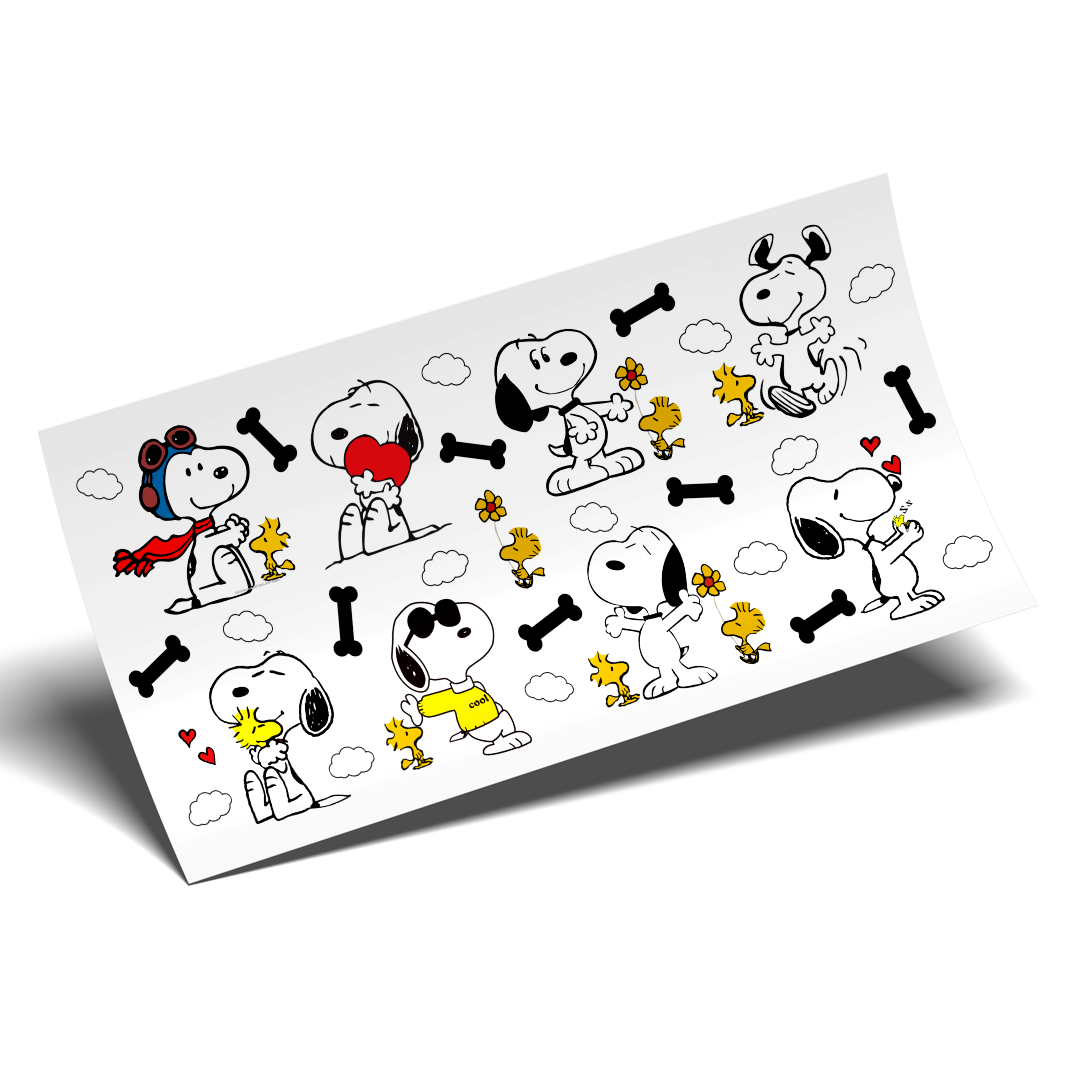 UV DTF Wrap - Snoopy Silhouettes