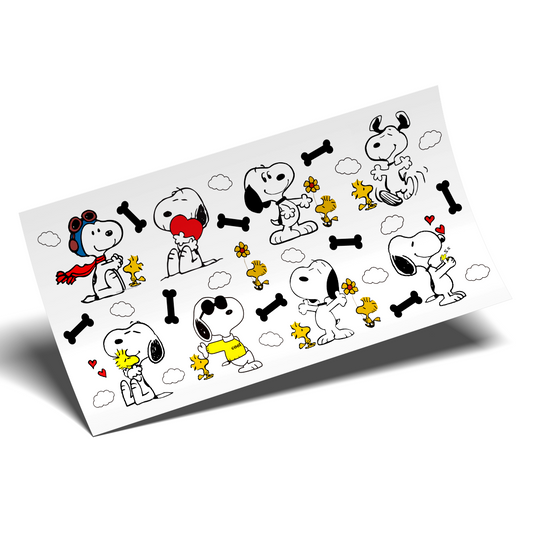 UV DTF Wrap - Snoopy Silhouettes