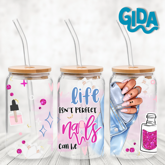 UV DTF - Manicure Nails Spa Libbey cup Wrap