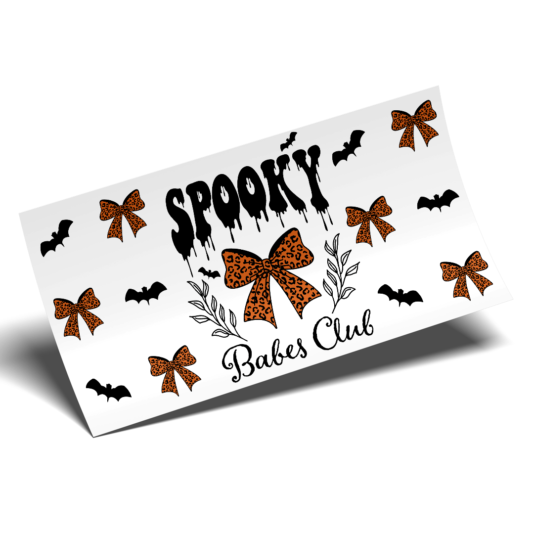 Cup Wrap UV DTF Stickers Wrap - Spooky Babe - STICKERS