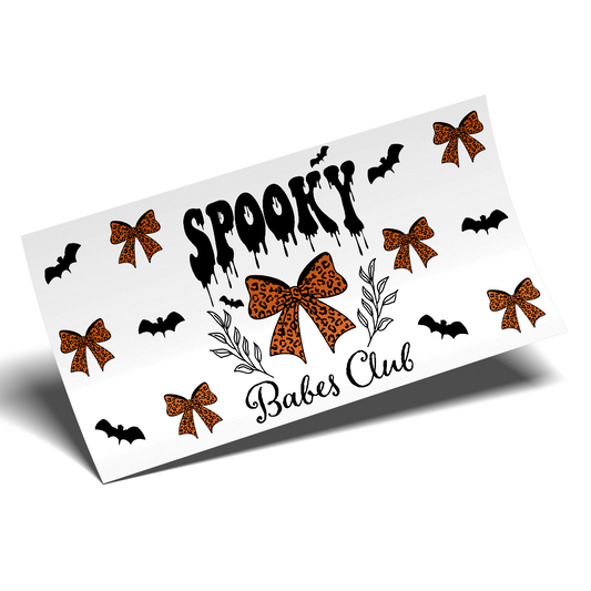 Cup Wrap UV DTF Stickers Wrap - Spooky Babe - STICKERS