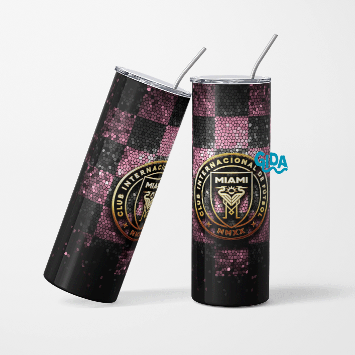 Miami Soccer Club Straight 20oz Tumbler wrap Vinyl
