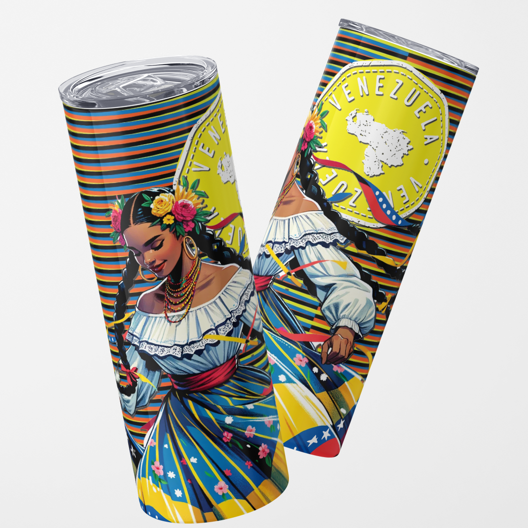 Tambor Dancing - 20oz Straight Tumbler wrap Printed Vinyl