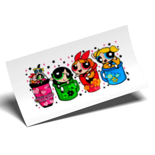 Cup Wrap Sticker - UV DTF PP girls