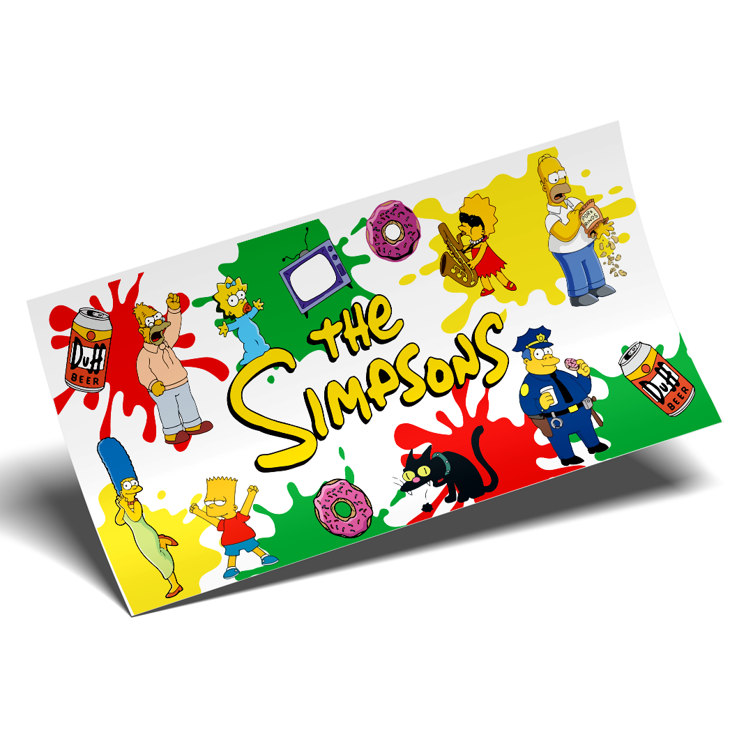 Cup Wrap Sticker UV DTF - Simpsons