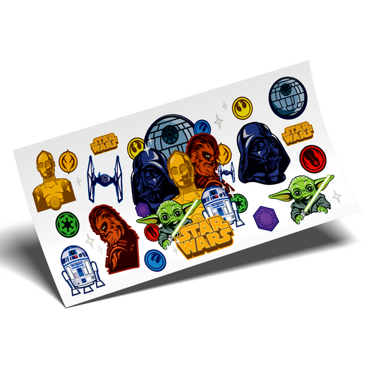 UV DTF Wrap Stickers - Star Wars Exclusive design