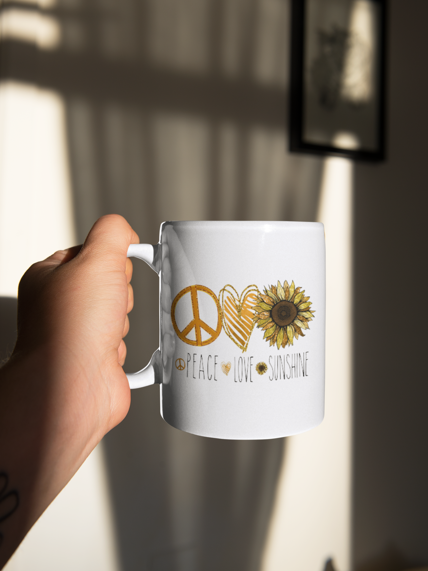 UV DTF STICKER - Peace Love Sunshine