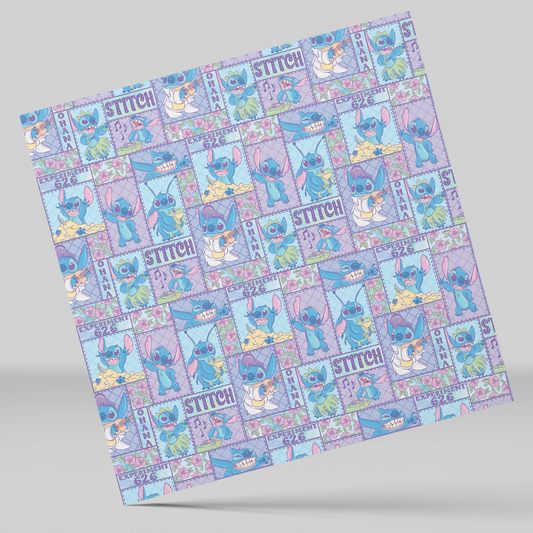 12x12 STITCHY EXPERIMENT - Printed Permanent Vinyl